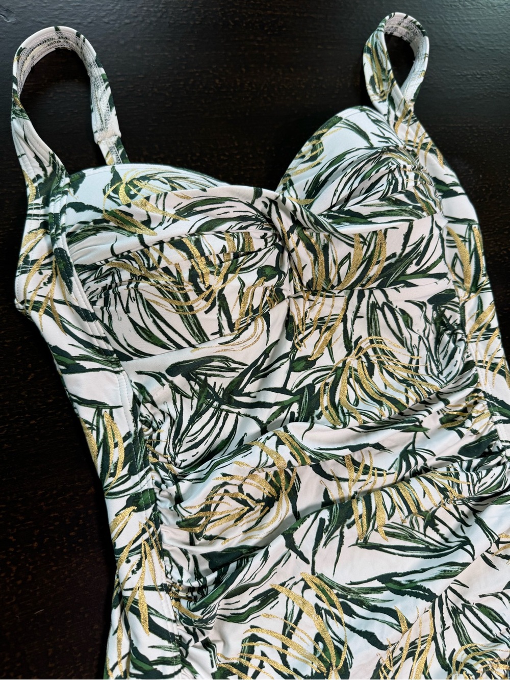Nip Tuck Swim Tropical One Piece Swimsuit US 6